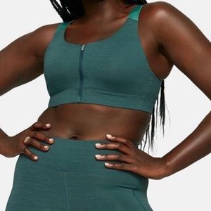 Outdoor Voices Powerhouse Front Zip Sports Bra